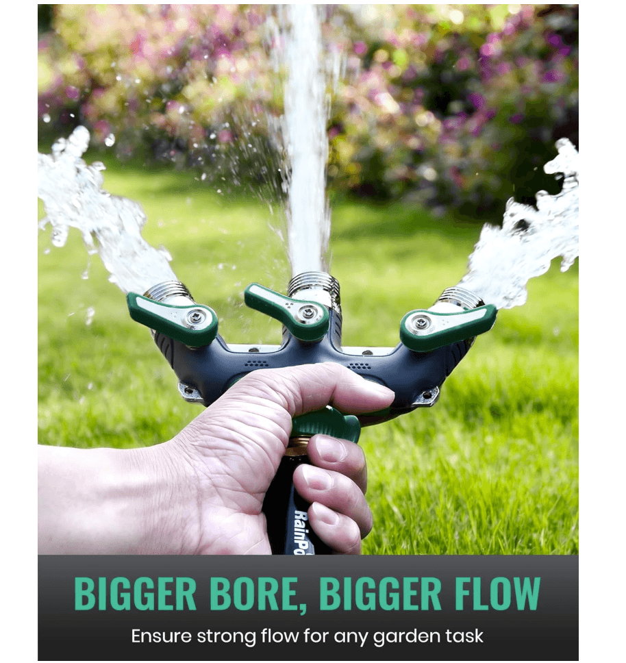 RAINPOINT 3 Way Hose Splitter(Dark Green)