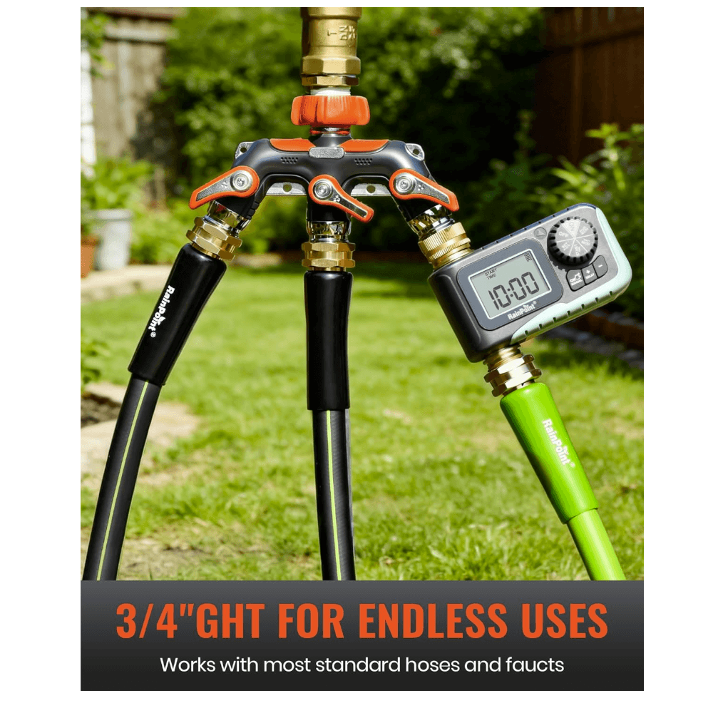 RAINPOINT 3 Way Hose Splitter(Orange)