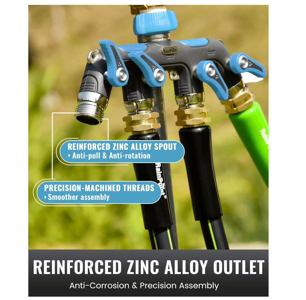 RAINPOINT 4 Way Garden Hose Splitter(Blue)