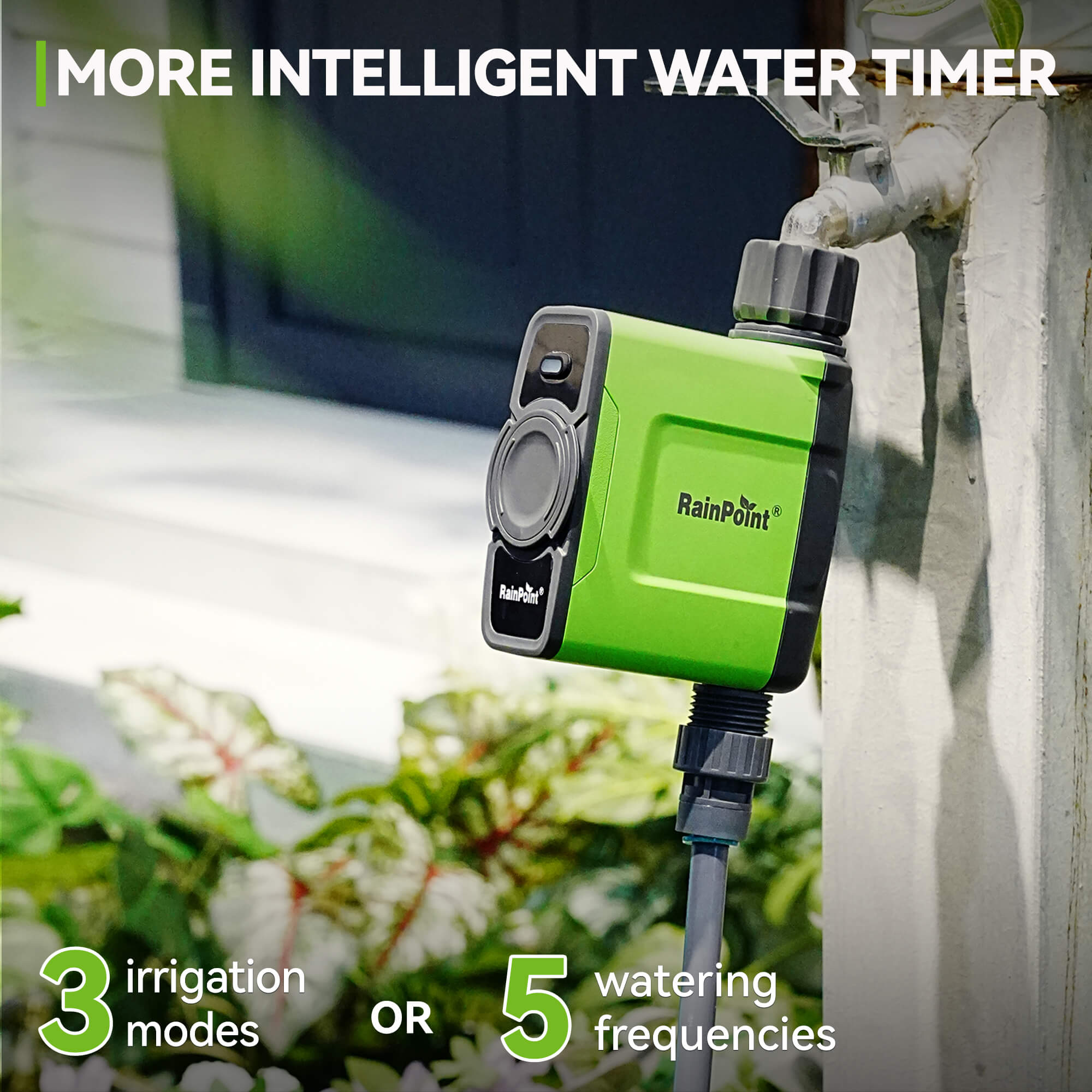 RainPoint Smart Garden Hose Faucet Timer with Antenna Gateway
