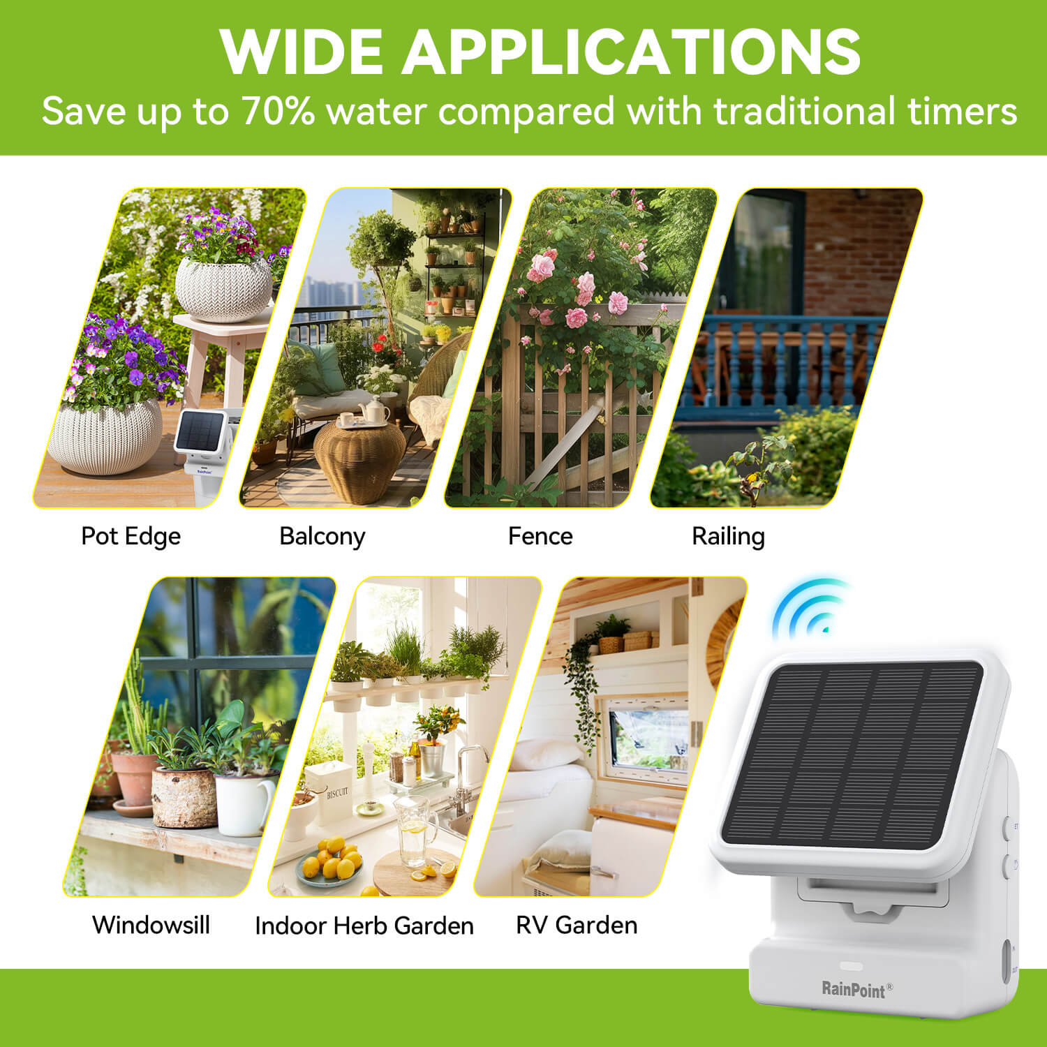 RainPoint solar irrigation system