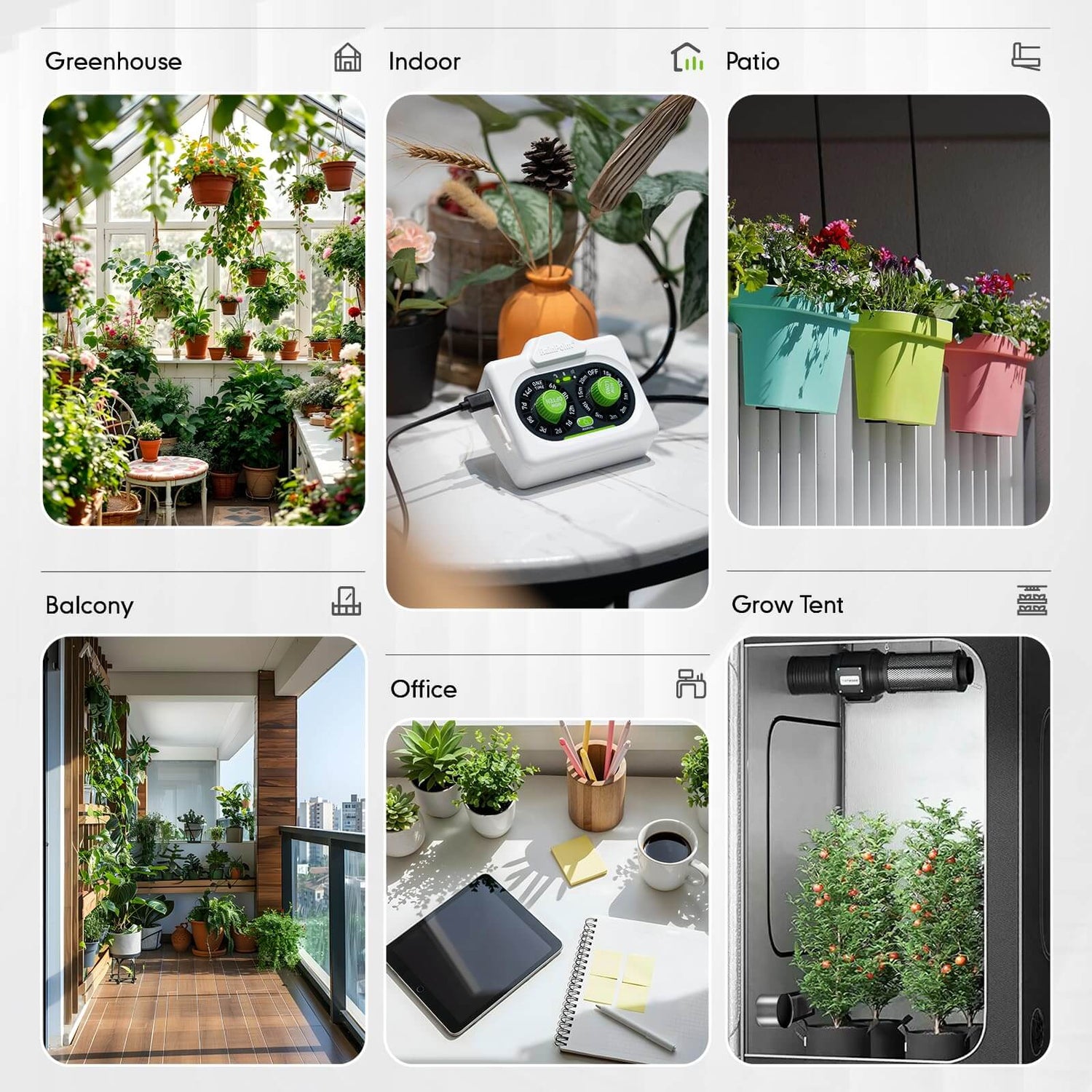 RAINPOINT Beginner-Friendly Automatic Plant Waterer Indoor for 10-15 Plants