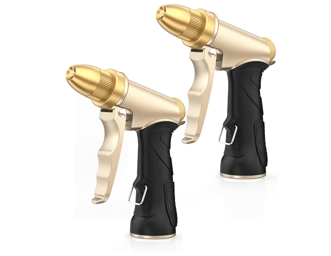 RAINPOINT Heavy Duty Metal Spray Nozzle for Garden Hose (2 pcs)