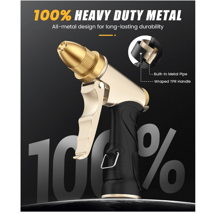 RAINPOINT Heavy Duty Metal Spray Nozzle for Garden Hose (2 pcs)