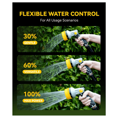 RAINPOINT Full-Metal Garden Hose Nozzle,Yellow