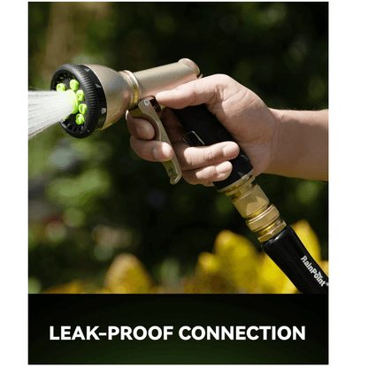 RainPoint Brass Garden Hose Quick Connect, 3/4” GHT Heavy Duty Leak-Proof Fittings (2 Sets)