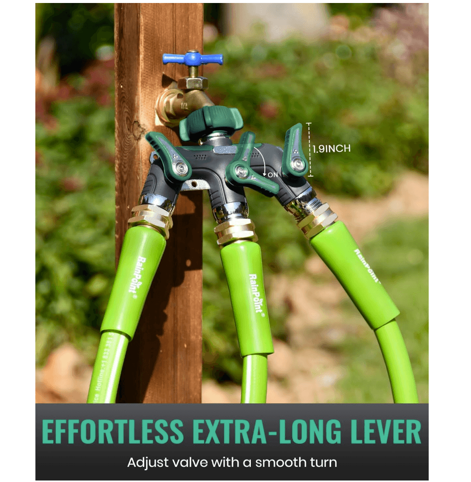 RAINPOINT 3 Way Hose Splitter(Dark Green)