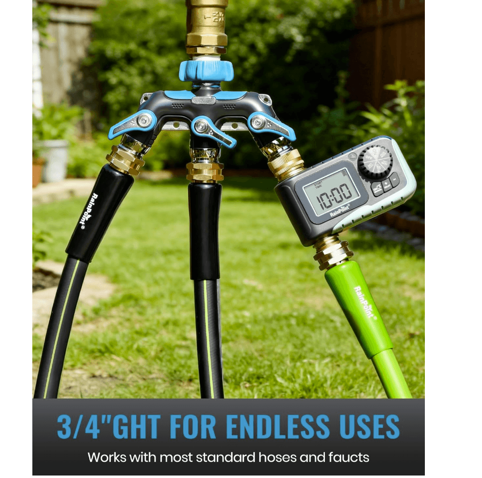 RAINPOINT 3 Way Hose Splitter(Blue)