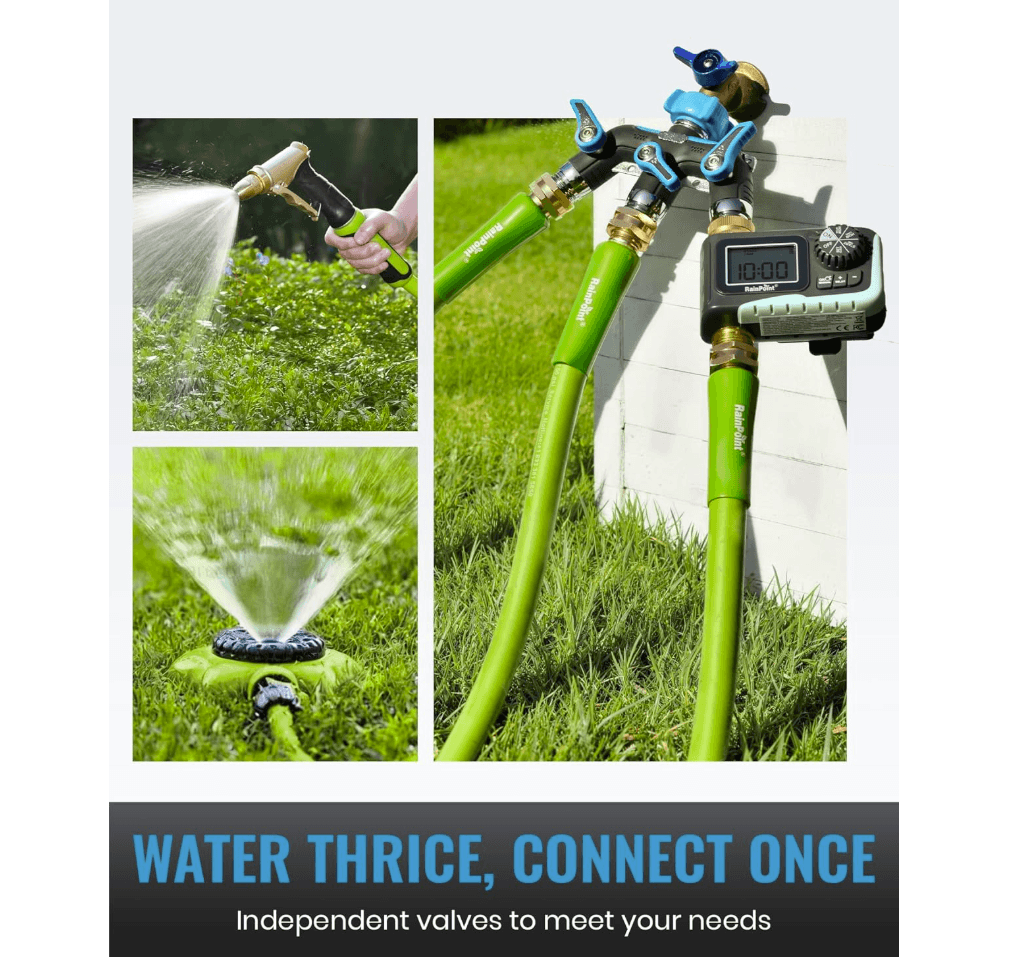 RAINPOINT 3 Way Hose Splitter(Blue)