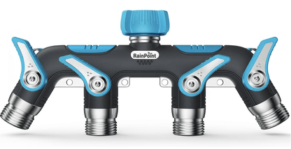 RAINPOINT 4 Way Garden Hose Splitter(Blue)