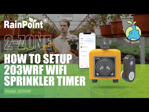 RainPoint Smarter WLAN 2-Zonen Bewässerungscomputer, Schlauchwasseruhr Sprachsteuerung Google Home und Alexa
