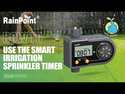 2er-Pack RainPoint Programmierbares automatisches/manuelles Bewässerungssystem, 1 Ausgang