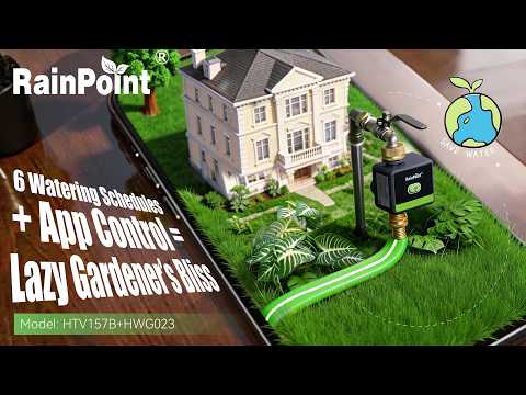 RAINPOINT WiFi Water Hose Timer with Brass Inlet &amp; Outlet